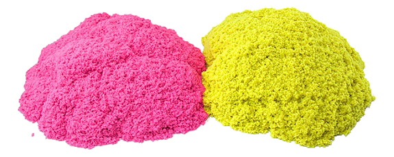 Кинетический песок WABA Fun Kinetic Sand розовый и желтый 2,27 кг 150-304