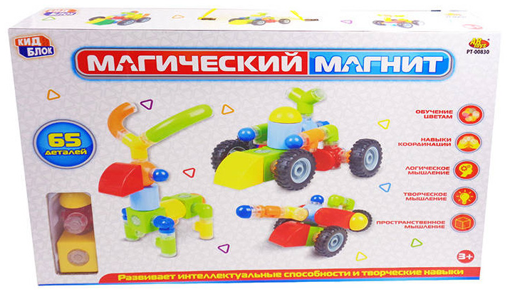 Конструктор магнитный ABtoys Магический магнит PT-00831