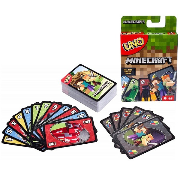 Mattel Uno FPD61 Карточная игра Уно Майнкрафт