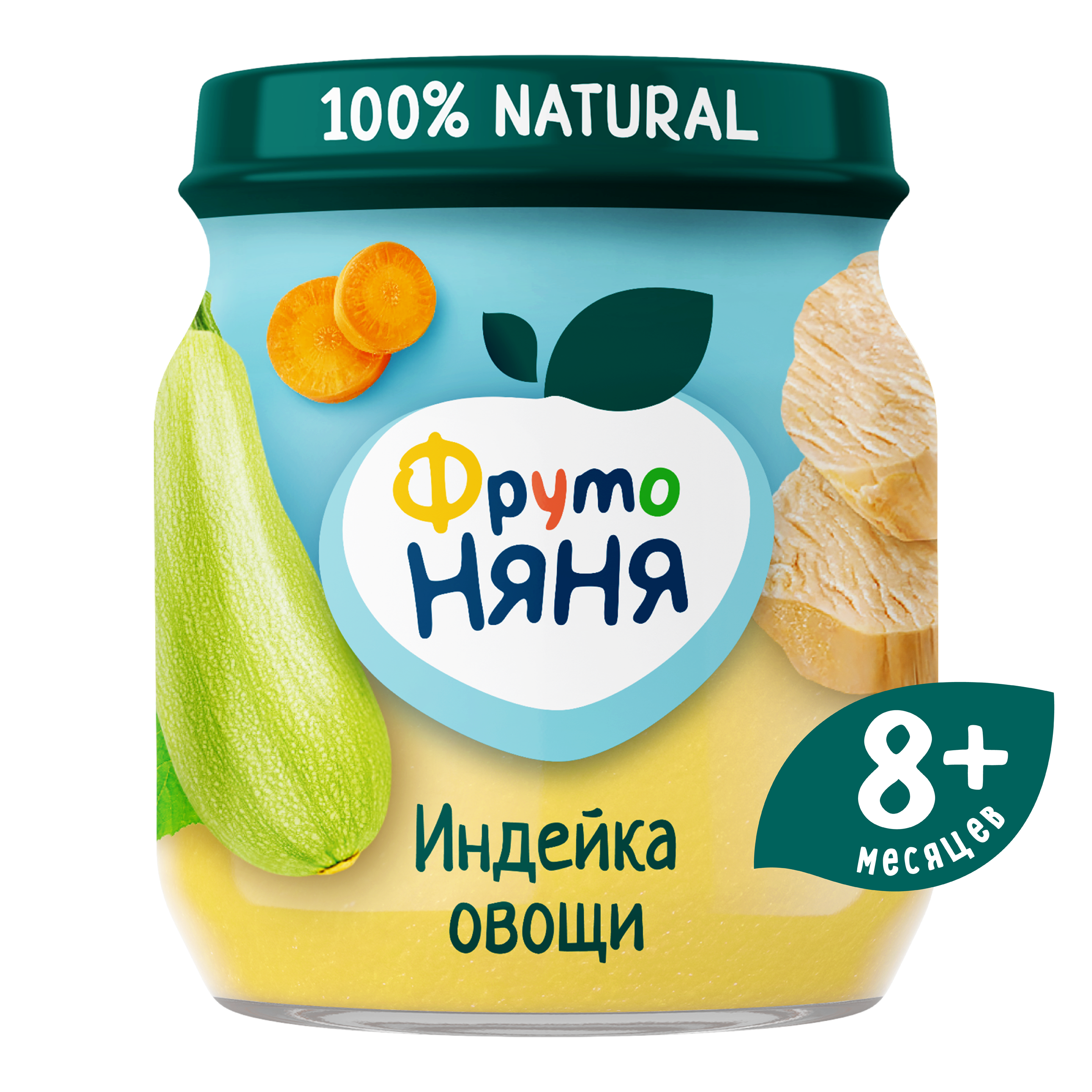 Пюре мясное ФрутоНяня Говядина с 6 месяцев 80 г, 1 шт.